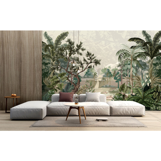 Panoramic Wallpaper - Wall Mural - Tropical forest