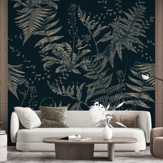 Panoramic Wallpaper - Wall Mural - Tropical leaves