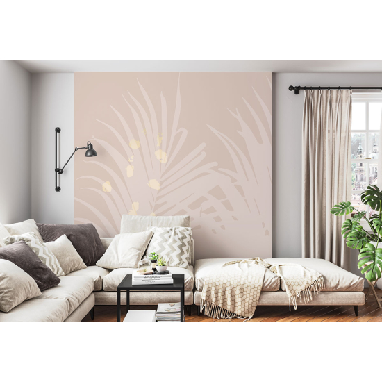 Panoramic Wallpaper - Wall Mural - Tropical leaves