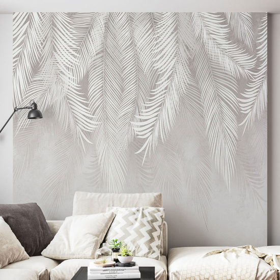 Panoramic Wallpaper - Wall Mural - Tropical leaves