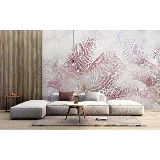 Panoramic Wallpaper - Wall Mural - Tropical leaves