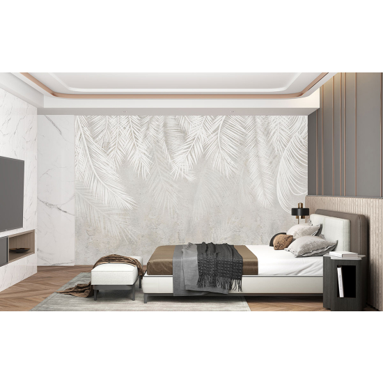 Panoramic Wallpaper - Wall Mural - Tropical leaves