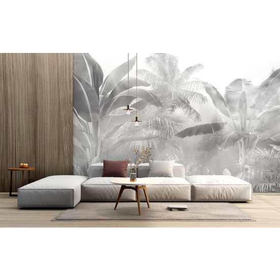 Panoramic Wallpaper - Wall Mural - Tropical leaves