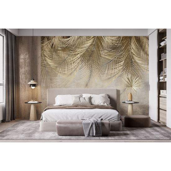 Panoramic Wallpaper - Wall Mural - Tropical leaves