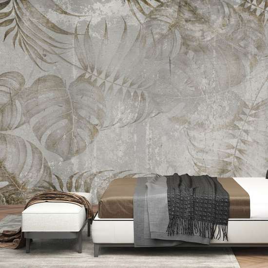 Panoramic Wallpaper - Wall Mural - Tropical leaves