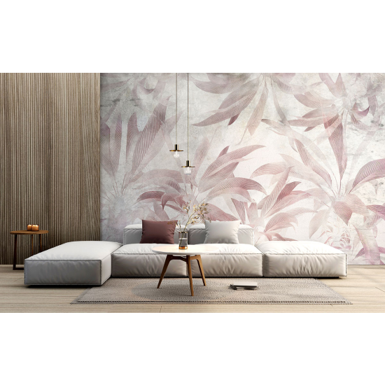 Panoramic Wallpaper - Wall Mural - Tropical leaves