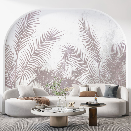 Panoramic Wallpaper - Wall Mural - Tropical leaves