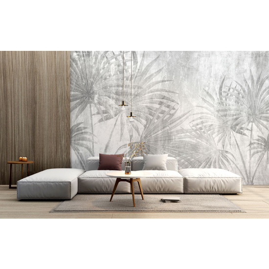 Panoramic Wallpaper - Wall Mural - Tropical leaves