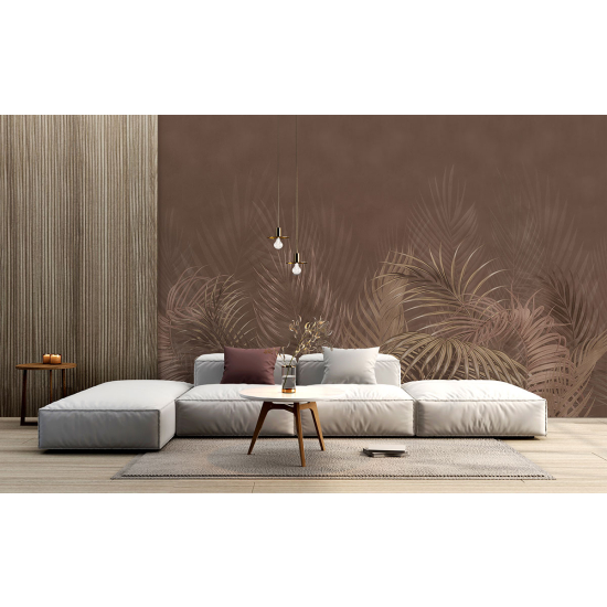 Panoramic Wallpaper - Wall Mural - Tropical leaves