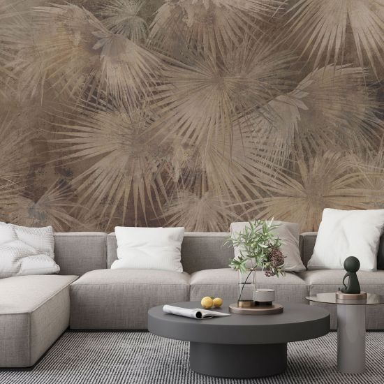 Panoramic Wallpaper - Wall Mural - Tropical leaves