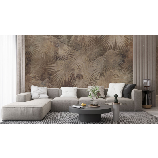 Panoramic Wallpaper - Wall Mural - Tropical leaves