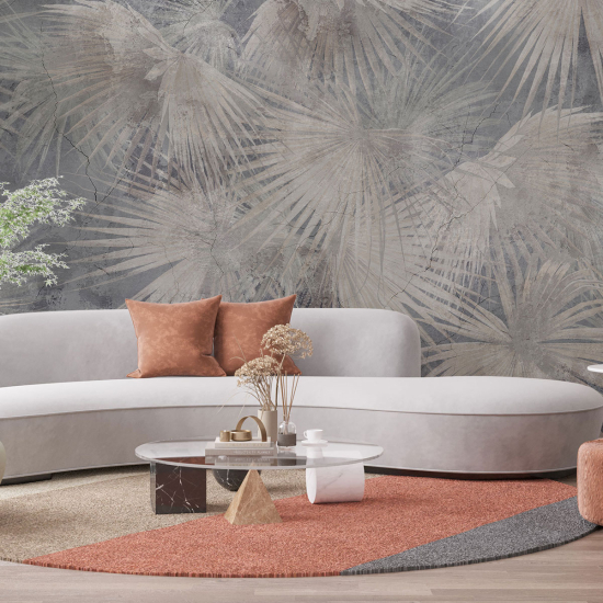 Panoramic Wallpaper - Wall Mural - Tropical leaves