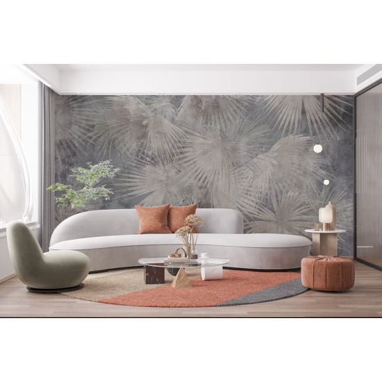 Panoramic Wallpaper - Wall Mural - Tropical leaves