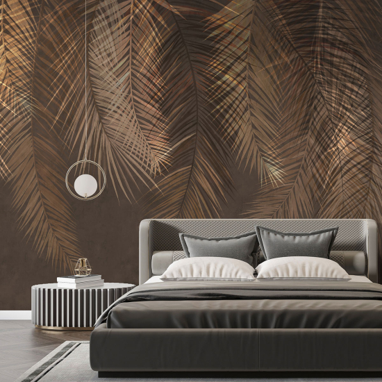 Panoramic Wallpaper - Wall Mural - Tropical leaves