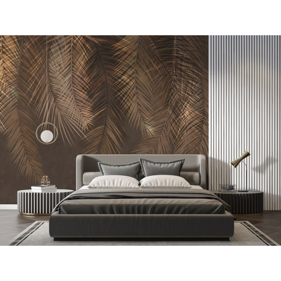 Panoramic Wallpaper - Wall Mural - Tropical leaves