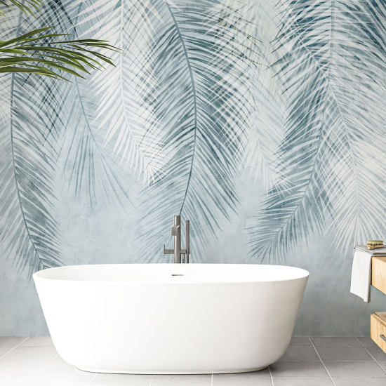 Panoramic Wallpaper - Wall Mural - Tropical leaves