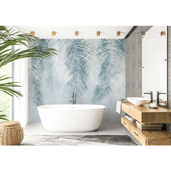 Panoramic Wallpaper - Wall Mural - Tropical leaves