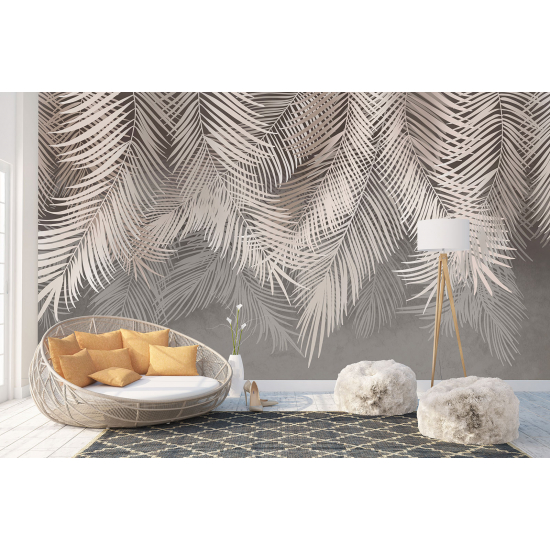 Panoramic Wallpaper - Wall Mural - Tropical leaves