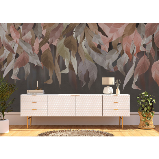 Panoramic Wallpaper - Wall Mural - Tropical leaves