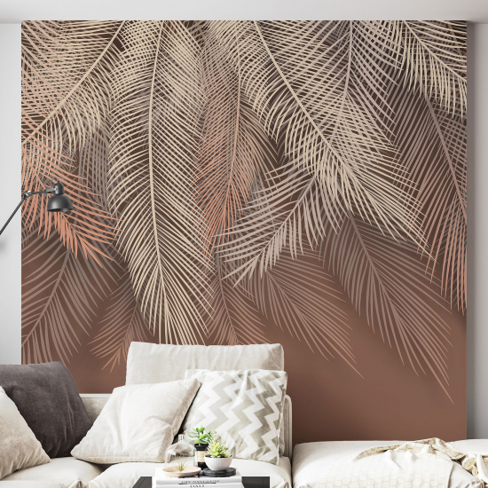 Panoramic Wallpaper - Wall Mural - Tropical leaves