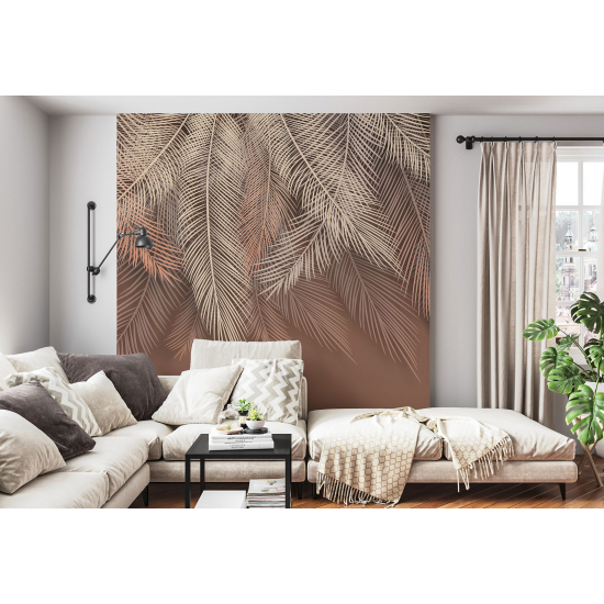 Panoramic Wallpaper - Wall Mural - Tropical leaves