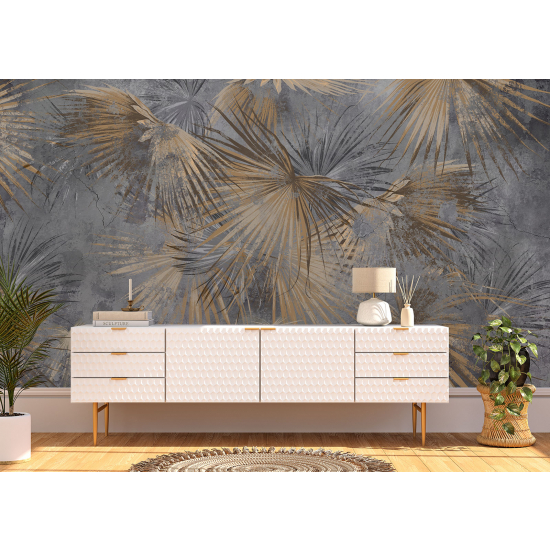 Panoramic Wallpaper - Wall Mural - Tropical leaves