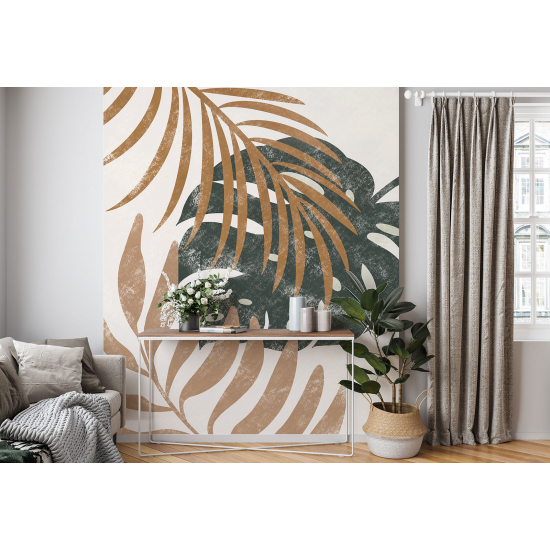 Panoramic Wallpaper - Wall Mural - Tropical leaves