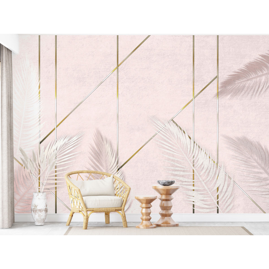 Panoramic Wallpaper - Wall Mural - Tropical leaves