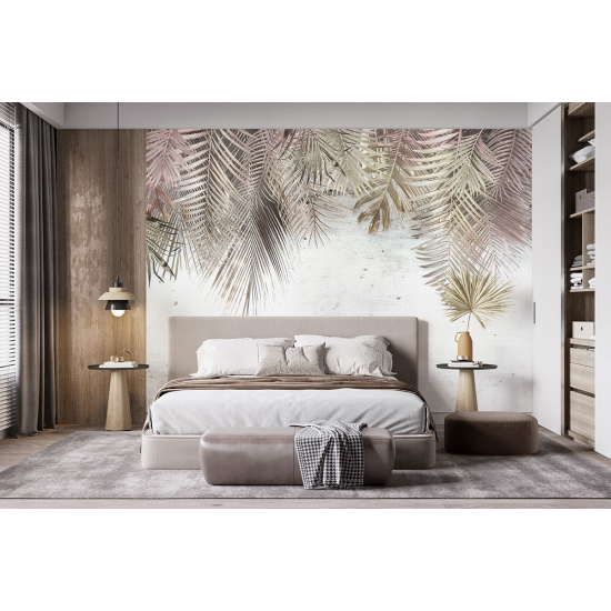 Panoramic Wallpaper - Wall Mural - Tropical leaves