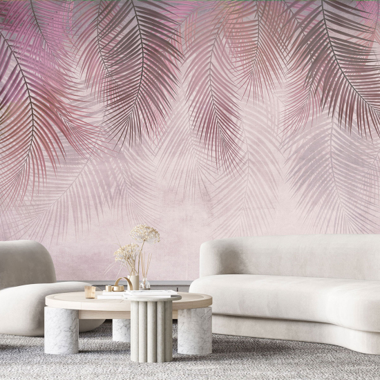 Panoramic Wallpaper - Wall Mural - Tropical leaves