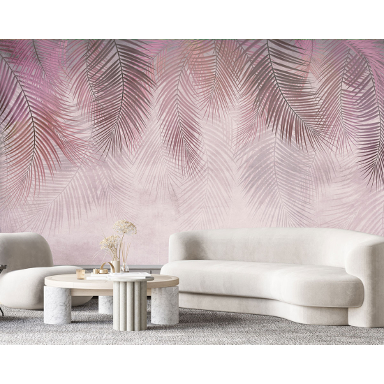 Panoramic Wallpaper - Wall Mural - Tropical leaves