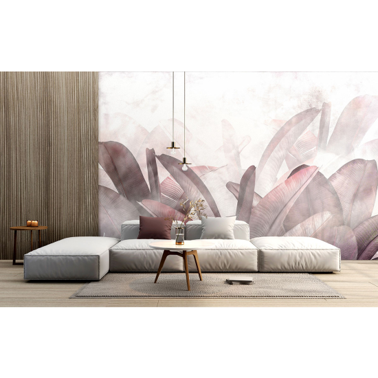 Panoramic Wallpaper - Wall Mural - Tropical leaves