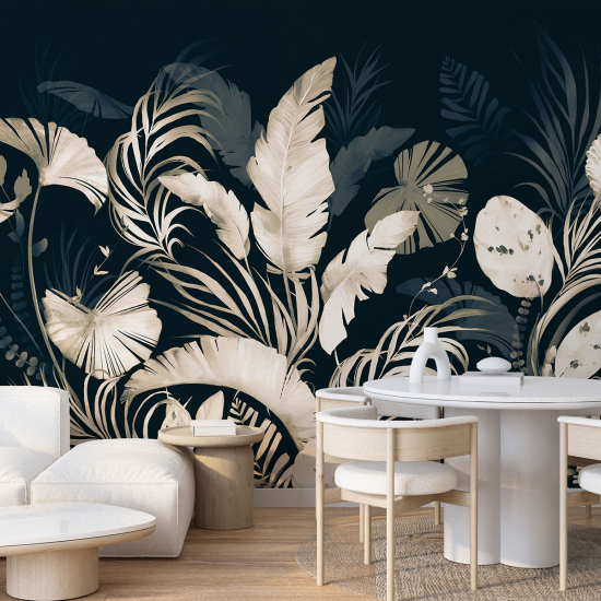 Panoramic Wallpaper - Wall Mural - Tropical plants