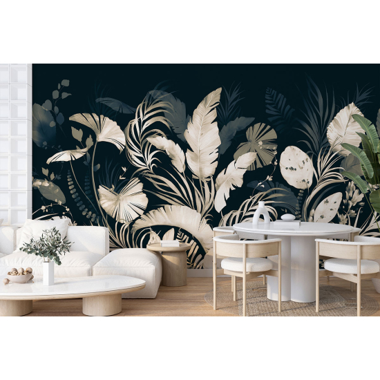 Panoramic Wallpaper - Wall Mural - Tropical plants