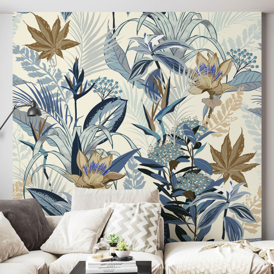 Panoramic Wallpaper - Wall Mural - Tropical Plants