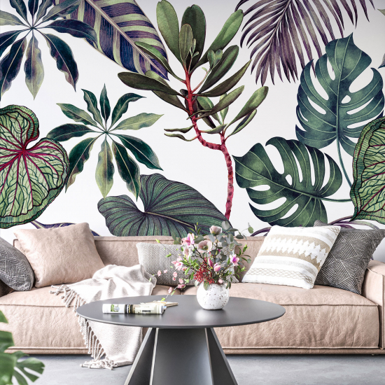 Panoramic Wallpaper - Wall Mural - Tropical Plants