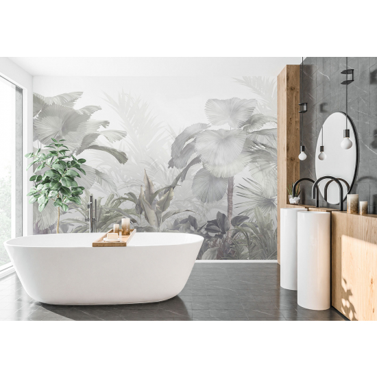 Panoramic Wallpaper - Wall Mural - Tropical plants