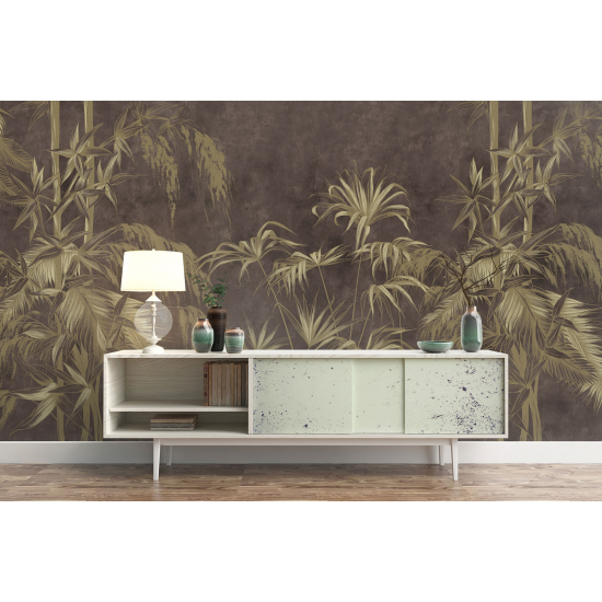 Panoramic Wallpaper - Wall Mural - Tropical plants