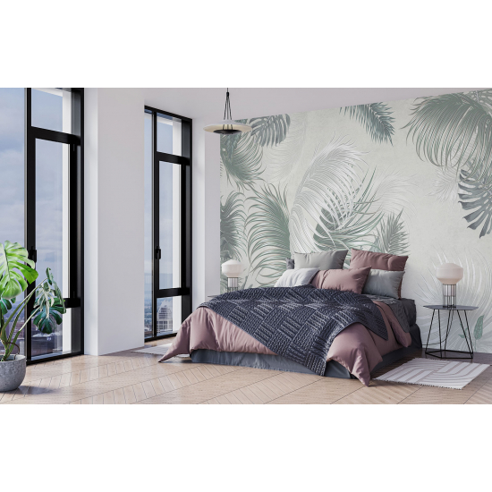 Panoramic Wallpaper - Wall Mural - Tropical plants