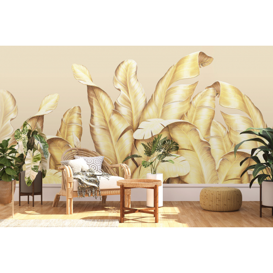 Panoramic Wallpaper - Wall Mural - Tropical plants