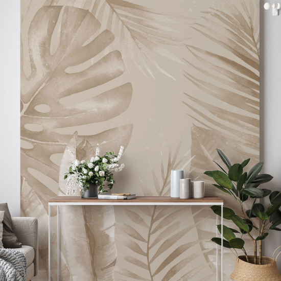 Panoramic Wallpaper - Wall Mural - Tropical plants