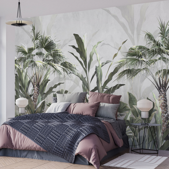 Panoramic Wallpaper - Wall Mural - Tropical plants