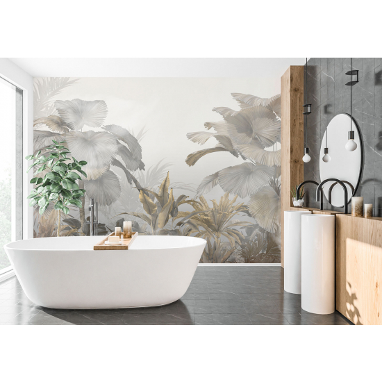 Panoramic Wallpaper - Wall Mural - Tropical plants