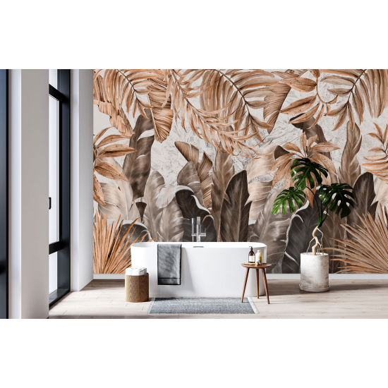 Panoramic Wallpaper - Wall Mural - Tropical plants