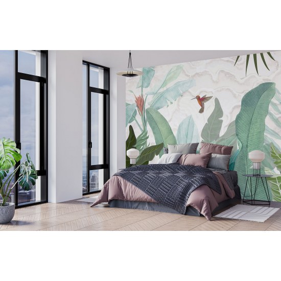 Panoramic Wallpaper - Wall Mural - Tropical plants