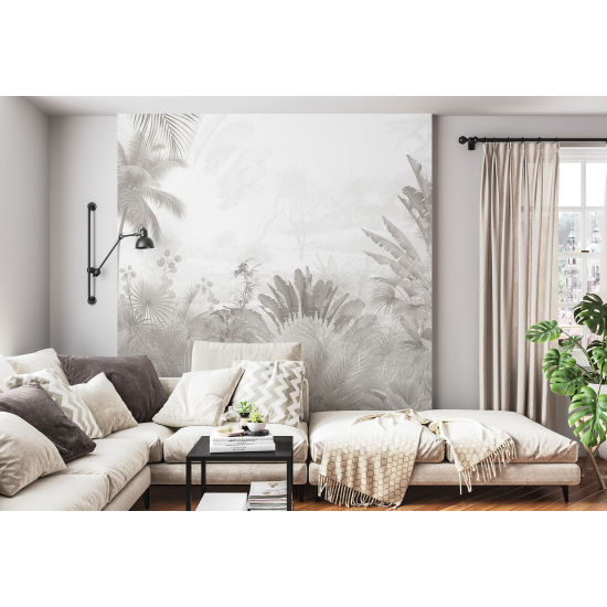 Panoramic Wallpaper - Wall Mural - Tropical plants