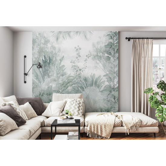 Panoramic Wallpaper - Wall Mural - Tropical plants