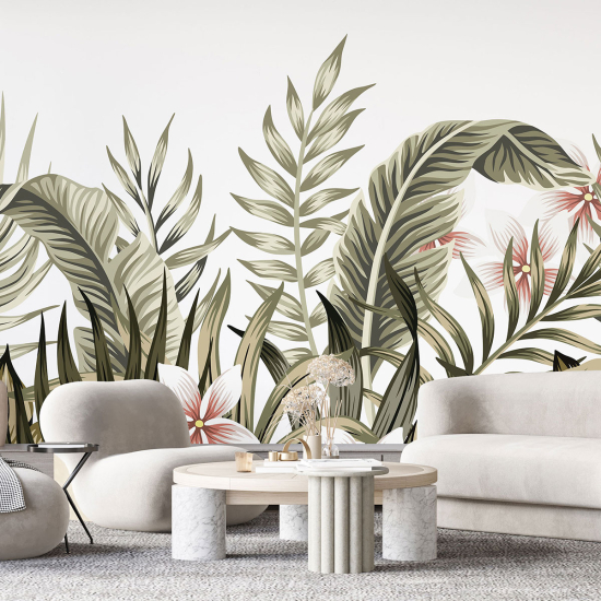 Panoramic Wallpaper - Wall Mural - Tropical plants