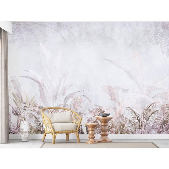 Panoramic Wallpaper - Wall Mural - Tropical plants