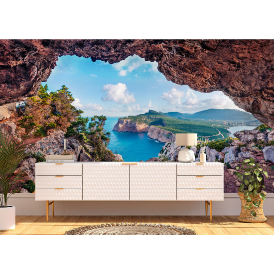 Panoramic Wallpaper - Wall Mural - View of Cap Caccia